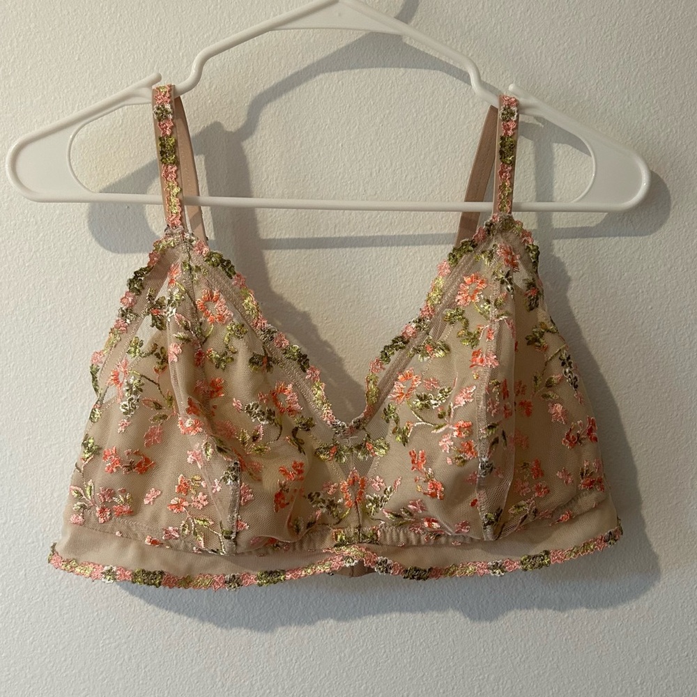 Aerie fairycore floral unlined bralette